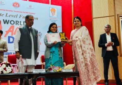 राजस्थान स्टेट एड्स कंट्रोल सोसायटी के राज्य स्तरीय कार्यक्रम में केवीजीआईटी को मिला सम्मान