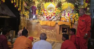 चौथ माता मंदिर में उमड़ा आस्था का सैलाब, फूल बंगला झांकी ने मोहा