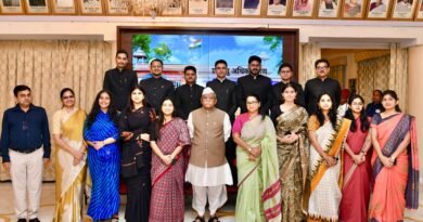 राज्यपाल से भारतीय प्रशासनिक सेवा के वर्ष 2024 के प्रशिक्षु अधिकारियों ने मुलाकात की,