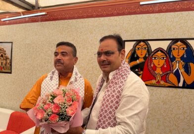 मुख्यमंत्री भजनलाल ने सुवेंदु अधिकारी को शपथ लेने पर दी बधाई