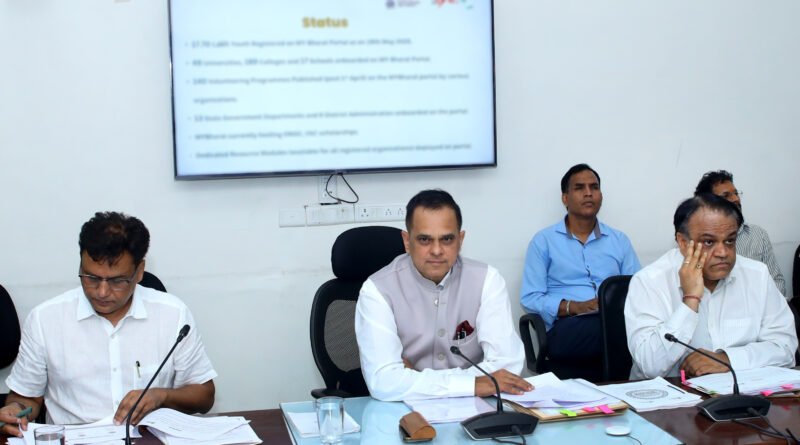 मुख्य सचिव ने दिए माय भारत पोर्टल में अधिकाधिक युवाओं को जोड़ने के निर्देश