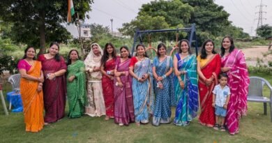 टाउन स्क्वायर द्वितीय में लहरिया महोत्सव, दम्पत्तियों ने जमकर किया नृत्य
